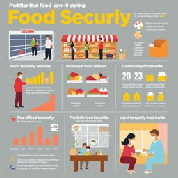 An informative infographic depicting food security during the COVID-19 pandemic