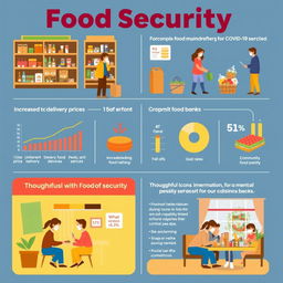 An informative infographic depicting food security during the COVID-19 pandemic