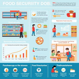An informative infographic depicting food security during the COVID-19 pandemic