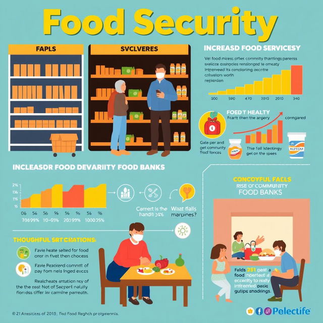 An informative infographic depicting food security during the COVID-19 pandemic