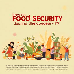 A simple yet impactful poster depicting the theme "How does Food Security manifest during the Covid-19 pandemic