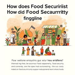 A simple yet impactful poster depicting the theme "How does Food Security manifest during the Covid-19 pandemic