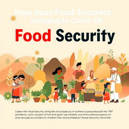 A simple yet impactful poster depicting the theme "How does Food Security manifest during the Covid-19 pandemic