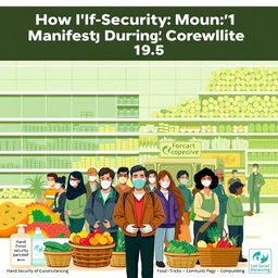 A striking poster illustrating the theme of Food Security during the Covid-19 pandemic