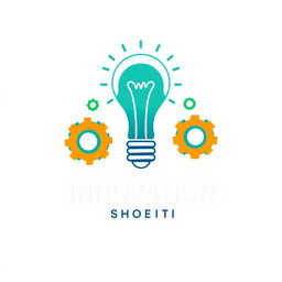 A modern and inspiring school logo that embodies the concept of innovation