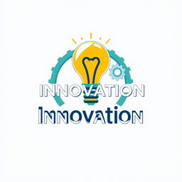 A modern and inspiring school logo that embodies the concept of innovation