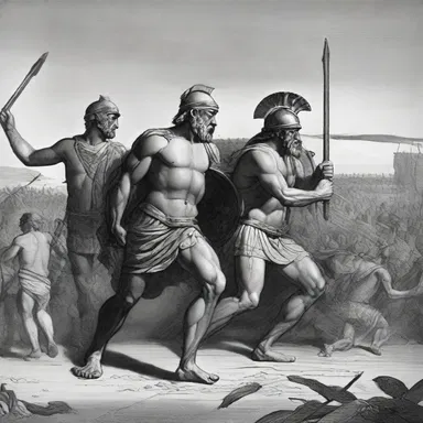 In Homer's epic poem, the 'Iliad', the Achaean warriors fought against the Trojans during the Trojan War.