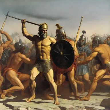 In Homer's epic poem, the 'Iliad', the Achaean warriors fought against the Trojans during the Trojan War.