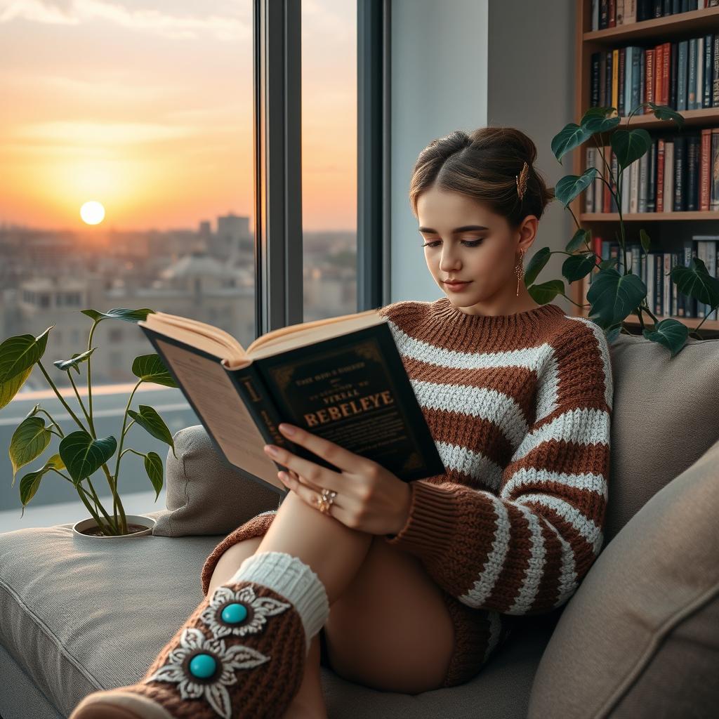 A beautiful and kind 16-year-old Iranian girl with a round face, non-prominent nose, slightly doll-like features, medium lips, and medium-sized eyes with black veins