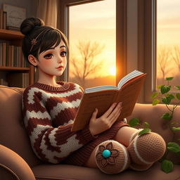 A beautiful and kind 16-year-old Iranian girl with a round face, charming features, and a slightly doll-like appearance