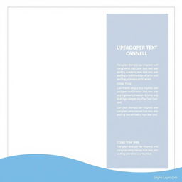 An open layer poster design featuring a large central area for a photo placement, surrounded by ample space for text