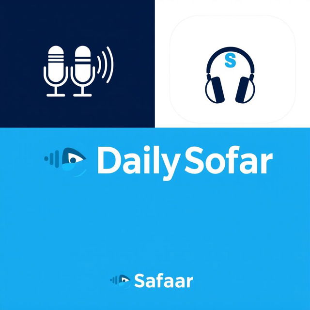 A modern, professional, and minimalist logo design for a YouTube channel named 'The Daily Sofar'