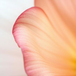 A highly detailed, realistic close-up of a flower petal, emphasizing the intricate textures and natural colors