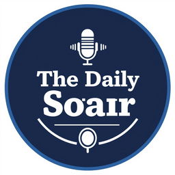 A modern, circular logo design for the YouTube channel 'The Daily Sofar'
