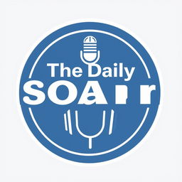 A modern, circular logo design for the YouTube channel 'The Daily Sofar'