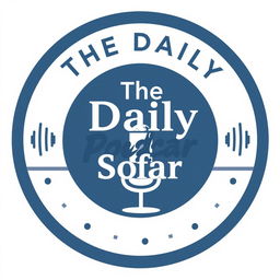A modern, circular logo design for the YouTube channel 'The Daily Sofar'