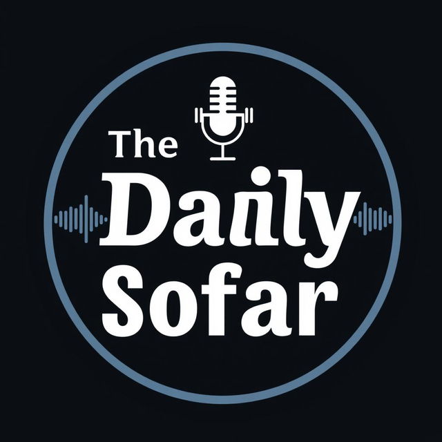 A modern, circular logo design for the YouTube channel 'The Daily Sofar'