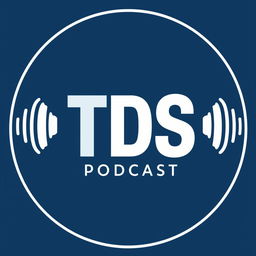 A modern, circular logo design for the YouTube channel 'TDS', featuring the name 'TDS' in bold, realistic font