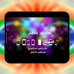 An elegant splash screen design for an Android application centered around the theme of connection and translation among Iranian mobile phones