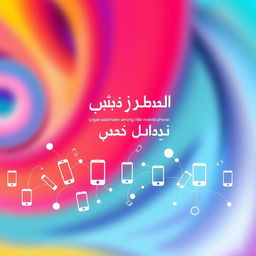 An elegant splash screen design for an Android application centered around the theme of connection and translation among Iranian mobile phones