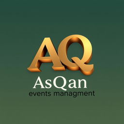 A unique, attractive, and professional 3D logo for an event management business