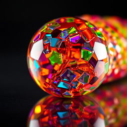 A high-resolution image with the background completely removed, focusing solely on the main subject which appears to be a vibrant, colorful object that showcases intricate details