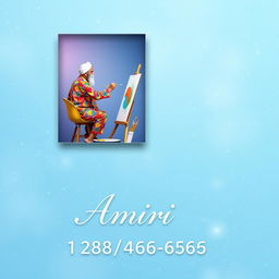 A soft, subtle galaxy blue background adorned with a gentle glitter effect, designed in a 3D style