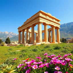 A breathtaking view of the archaeological site of Pasargadae, the ancient capital of the Achaemenid Empire in Iran