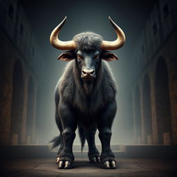 A Minotaur standing at 170 cm tall and weighing 94 kg
