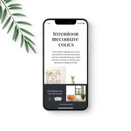 A beautifully designed Instagram story template focused on interior decoration
