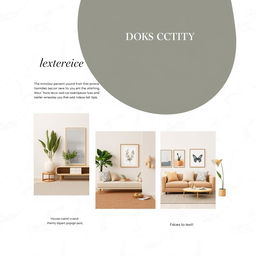 A beautifully designed Instagram story template focused on interior decoration