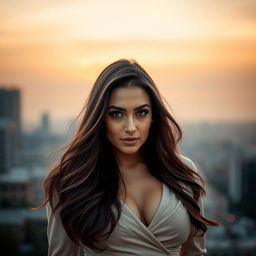 A stunning portrait of Nazanin Bayati, an acclaimed Persian actress