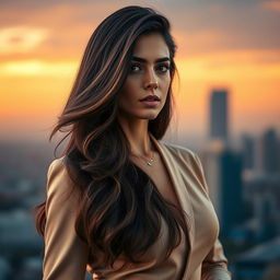 A stunning portrait of Nazanin Bayati, an acclaimed Persian actress