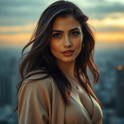 A stunning portrait of Nazanin Bayati, an acclaimed Persian actress