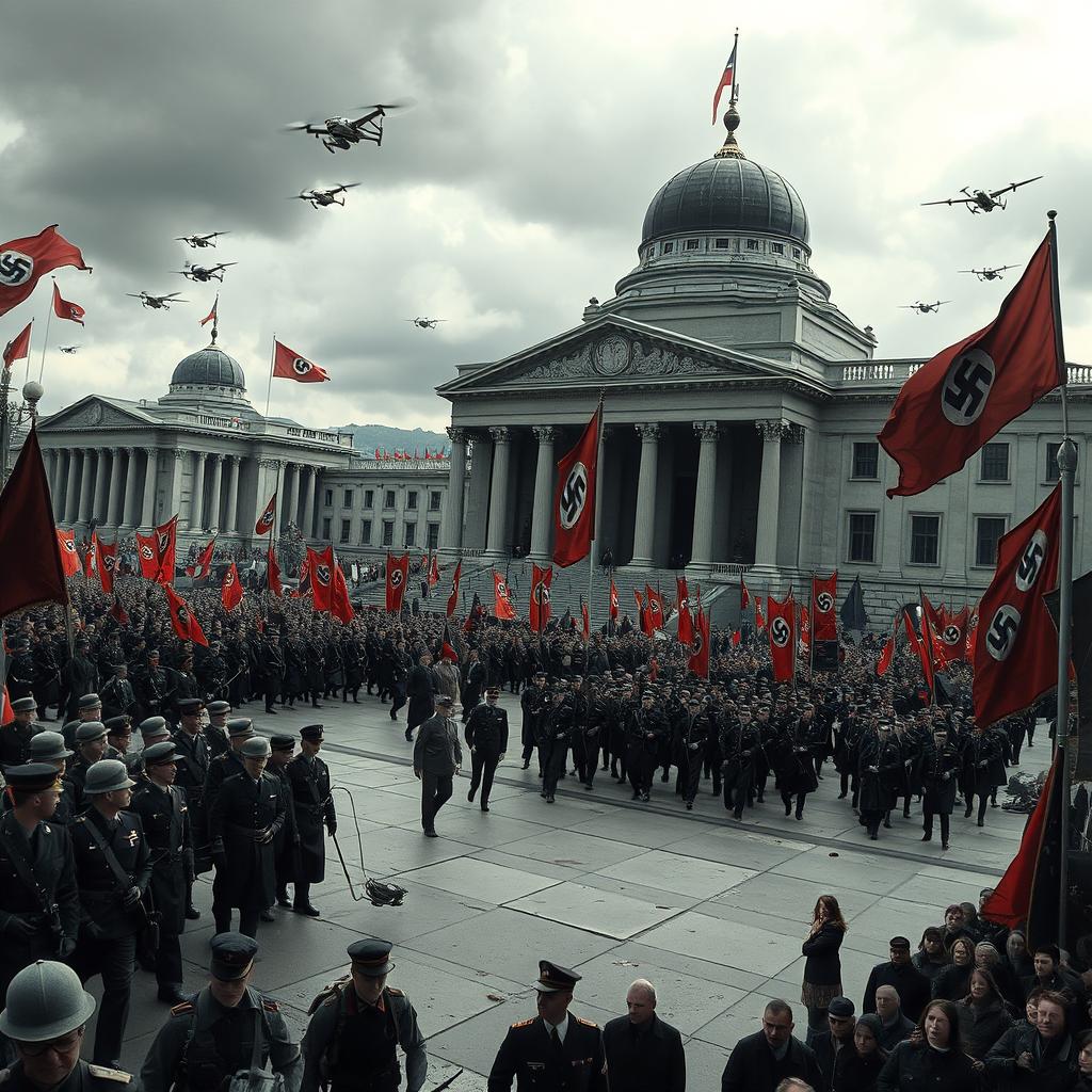 A dystopian future where Nazi Germany won World War II