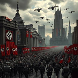 A speculative future where Nazi Germany emerged victorious in World War II
