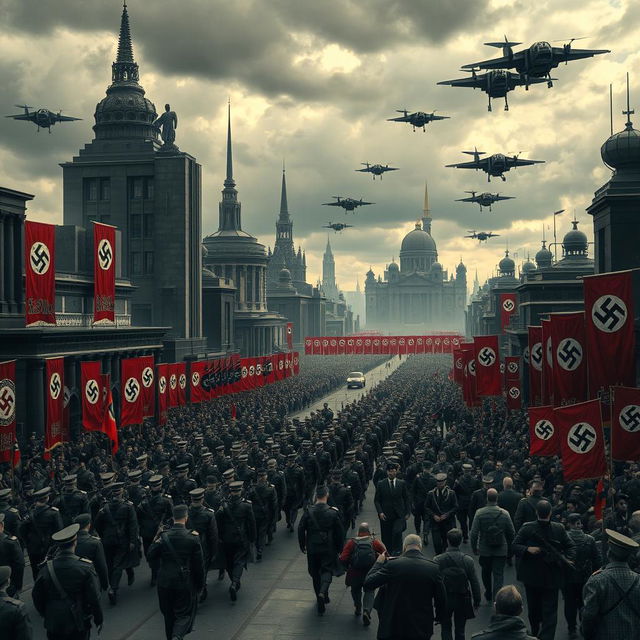 A speculative future where Nazi Germany emerged victorious in World War II