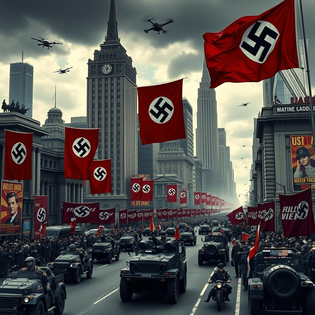 A dystopian future where Nazi Germany won World War II and the USA is incorporated into the Nazi Empire