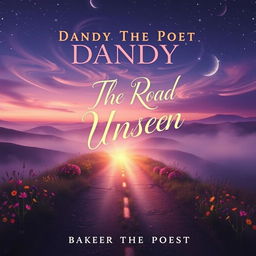 A creative and visually striking mixtape cover for 'Dandy The Poet - The Road Unseen'