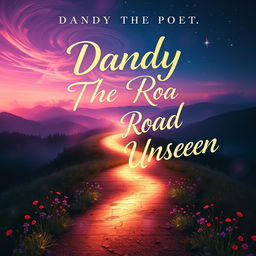 A creative and visually striking mixtape cover for 'Dandy The Poet - The Road Unseen'