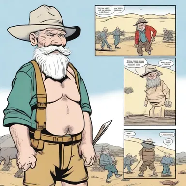 The popular comic strip 'Johan en die Wit Baard' features a brave Afrikaner hero on his adventures.