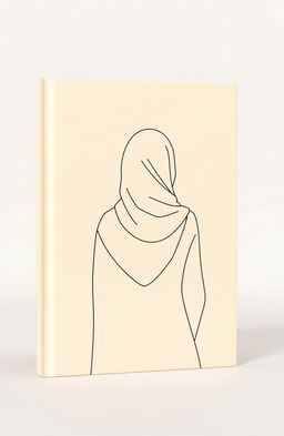 A minimalist book cover design featuring warm beige tones in a pastel style