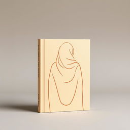 A minimalist book cover design in warm beige tones, utilizing a pastel style