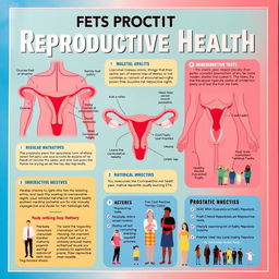 A vibrant educational poster focused on protecting reproductive health