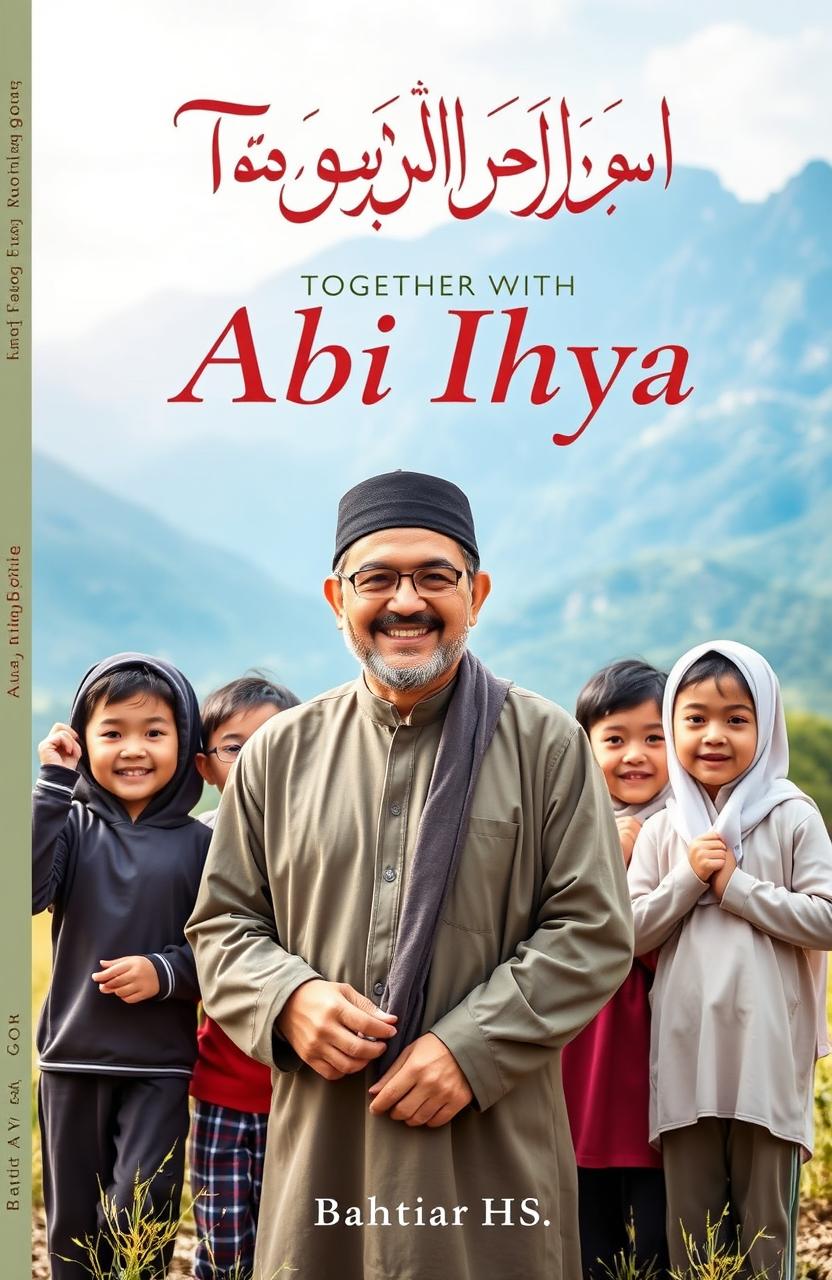 An inspiring book cover design for "Together with Abi Ihya" by Bahtiar HS