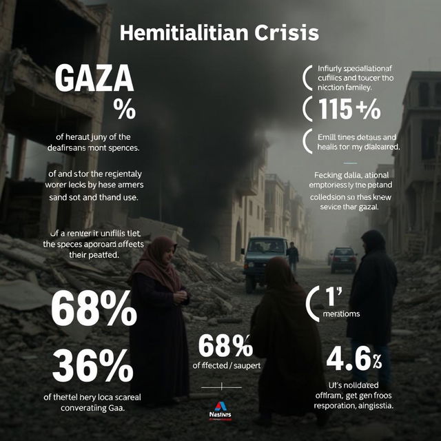 A powerful and emotional documentary-style video focusing on the humanitarian crisis in Gaza, depicting the struggles of civilians affected by conflict