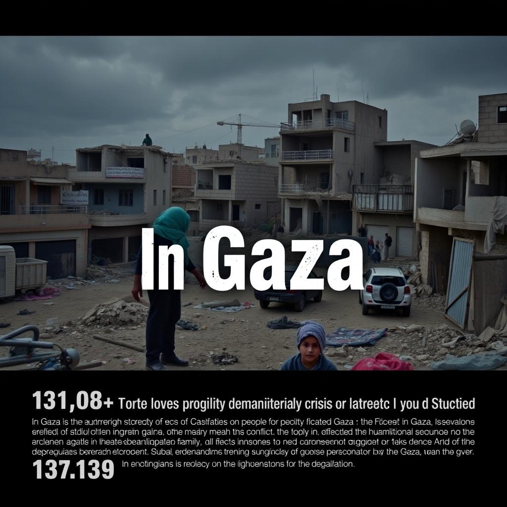 A powerful and emotional documentary-style video focusing on the humanitarian crisis in Gaza, depicting the struggles of civilians affected by conflict