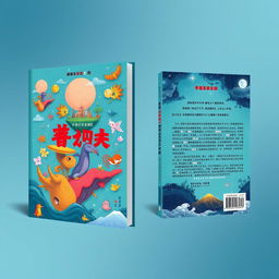 A conceptual book cover design for '异想天开' (Outrageous Ideas), presented in three views: the front cover, spine, and back cover