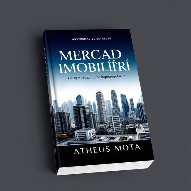 A captivating book cover design for the title "MERCADO IMOBILIÁRIO" by the author "MATHEUS MOTA"