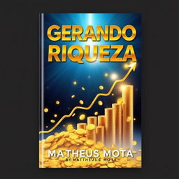 An inspiring book cover design for the title "GERANDO RIQUEZA" by the author "MATHEUS MOTA"